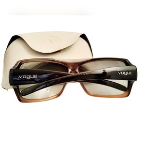 Vintage Vogue Sunglasses beautiful condition black with bronze and silver